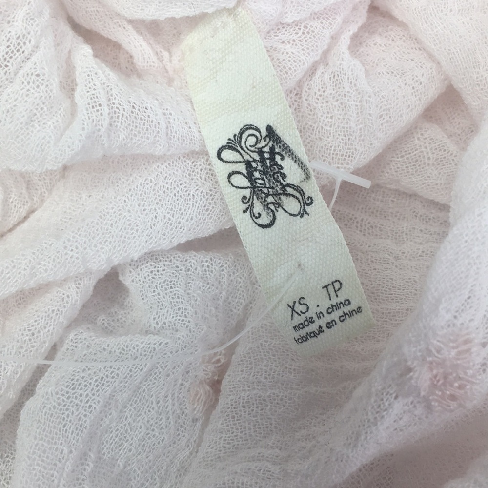 Free People 'bout time Embroidered Gauze Wrap Top - Picture 4 of 6